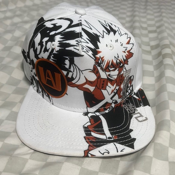 Bakugou Katsuki my Hero Academia Anime cap. Flat brim SnapBack - Picture 1 of 5